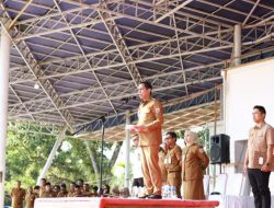 Usai Idul Fitri, Weny Gaib Tegaskan Ketegasan Disiplin ASN dalam Apel Kerja Perdana