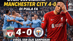 Liverpool Dibantai Manchester City 4-0 di Piala FA, Virgil van Dijk Sampaikan Permintaan Maaf Secara Terbuka